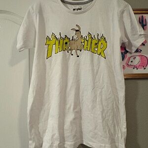 Graphic donkey thrasher tee